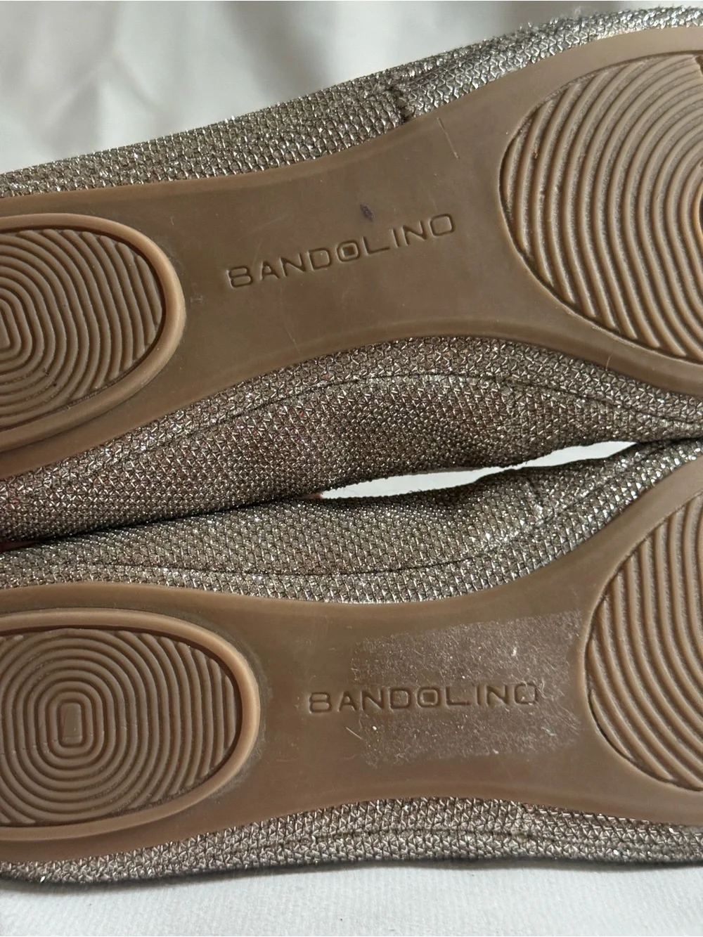 Bandolino Edition Metallic Shimmer Ballet Flats Size 8.5M